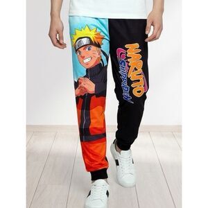 NWOT Men’s Naruto BioWorld Black Joggers Lounge Pants - Size Small